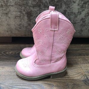 Cat & Jack Pink Cowboy Boots Size 5
